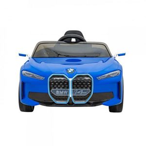 Masinuta electrica pentru copii Novokids BMW I4 cu telecomanda, roti din cauciuc EVA, max 30 kg , usi cu deschidere , 3 viteze, Albastru imagine