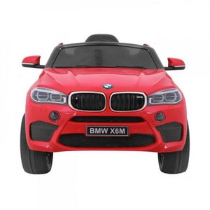 Masinuta electrica pentru copii Novokids BMW X6 M, roti din cauciuc EVA, max 30 kg , usi cu deschidere , baterie 12V, 2 viteze, 2 motoare 390 W, Rosu imagine