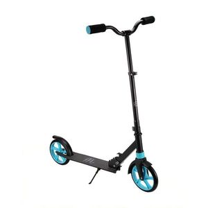 Trotineta pentru copii si adolescenti Novokids Cool Boy Albastru, maxim 100 kg, functie Super Brake, suspensie fata, diametru roata 200 mm imagine