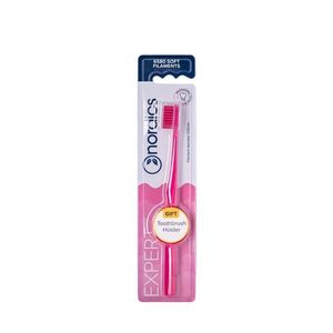 Periuta de dinti Expert 6580 filamente - moale - roz Nordics imagine