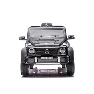 Masinuta electrica pentru copii Mercedes Benz G63 6x6 Black, cu telecomanda 2.4G, motor 6 x 45W, baterie 12V10Ah, cu faruri, roti din EVA, sistem audio integrat USB si MP3 AUX, dimensiune 120 x 68 x 61 cm imagine