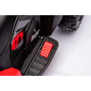 Atv electric pentru copii GTS1155 Red, cu motor de 35W, baterie 6V4.5Ah, viteza maxima 1.5-2 kmh, cu faruri luminoase, roti din EVA, panou muzical integrat, Frana automata la eliberarea pedalei de acceleratie imagine