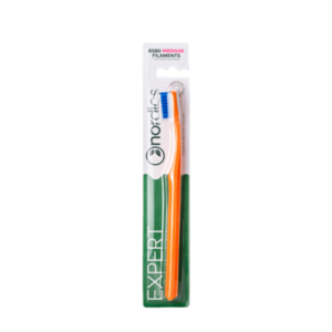 Periuta de dinti Expert Curve 6580 filamente - medie - portocaliu Nordics imagine