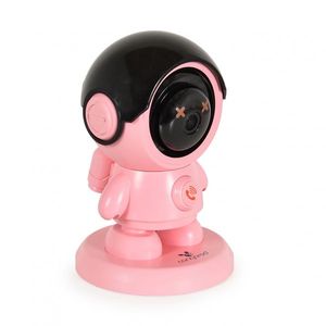 Camera Wi-Fi pentru camera copilului Cangaroo West Pink, Comunicare audio bidirectionala, Detectare miscare, Miscare 360grade , Volum reglabil, Suporta SD Card slot maxim 128GB, Aplicatie iCam 365, Vedere nocturna cu infrarosu imagine