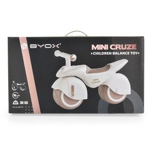 Bicicleta fara pedale Ride On Byox Mini Cruze Green cu muzica, Roti EVA late si stabile cu rulment, Sezut ergonomic din piele, Design compact, Manere ergonomice, Recomandata de la 18 luni, Greutate admisa 30 kg imagine
