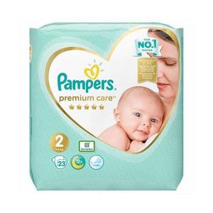 SHORT LIFE - Scutece pentru Nou-nascuti - Pampers Premium Care New Baby, marimea 2 (4-8 kg), 23 buc imagine
