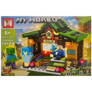 Set de constructie MG, Minecraft My World 4 in 1, 319 piese tip lego imagine
