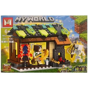 Set de constructie MG, Minecraft My World 4 in 1, 307 piese tip lego imagine