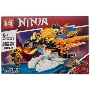 Set de constructie MG Ninjago 1 din 4, Dragonul Negru, 329 piese tip lego imagine