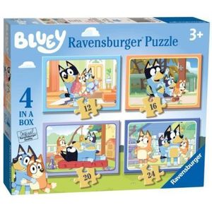 Ravensburger - Puzzle Bluey 4 buc in cutie 12 16 20 24 piese imagine