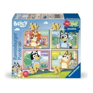 Ravensburger - Puzzle Bluey 4 buc in cutie 2 3 4 5 piese imagine