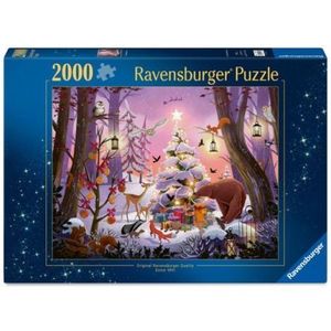 Ravensburger - Puzzle Craciunul in padure 2000 piese imagine