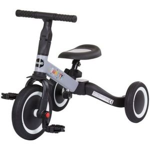 Tricicleta si bicicleta Chipolino Smarty 2 in 1 grey imagine