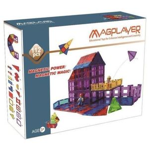 Set de constructie magnetic - 112 piese imagine
