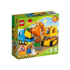 Camion si excavator pe senile LEGO DUPLO (10812) imagine