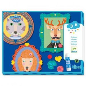 Set creativ colaje Djeco, Portrete de familie imagine