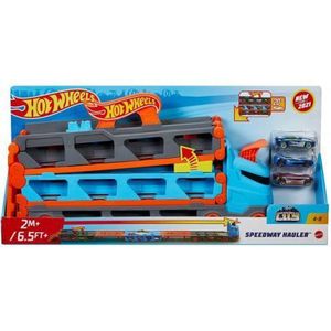 Hot Whels 2 In 1 Mega Transportator Masini Pista imagine