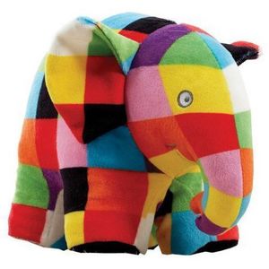 Jucarie din plus elefantul Elmer, 17 cm imagine