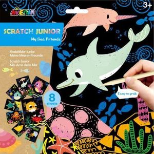 Set de razuit Scratch Junior - Prietenii mei marini imagine