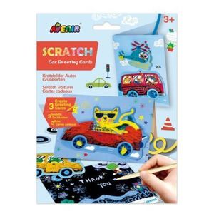 Set de razuit si realizat Felicitari - Masini imagine