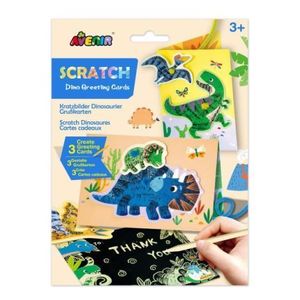 Set de razuit si realizat Felicitari - Dinozauri imagine