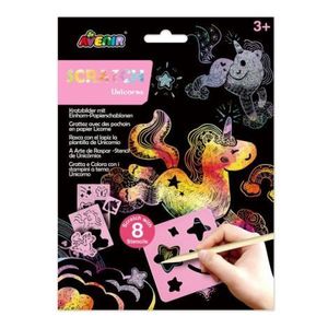 Set de razuit cu sabloane - Unicorni imagine