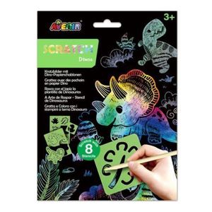 Set de razuit cu sabloane -Dinozauri imagine