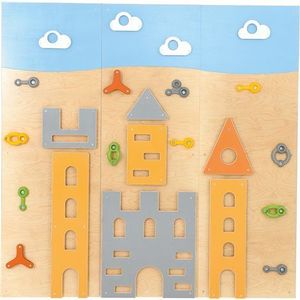 Perete de catarare Castel, 243x241 cm, pentru sala de sport gradinita imagine