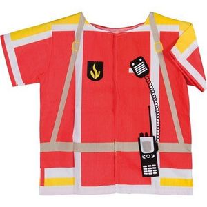 Costum carnaval, joc de rol, Jacheta pompier, de la 3 la 6 ani, ideal gradinite imagine