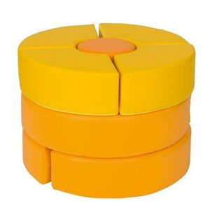 Set 12 mini blocuri din spuma cu huse detasabile Pomelo, cu certificat Oeko-Tex, cresa si gradinita imagine