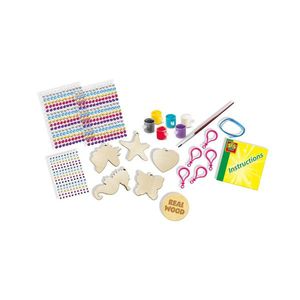 Set creativ - Pictat brelocuri din lemn si lipit diamante | Ses Creative imagine