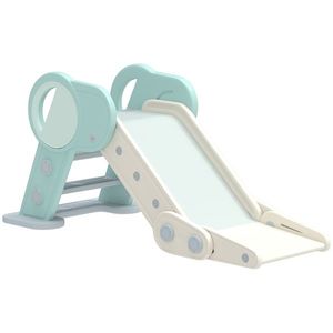 AIYAPLAY Tobogan de Interior Pliabil pentru Copii, Tobogan din Plastic pentru Copii 18-36 Luni, 102x53x53 cm, Verde | Aosom Romania imagine