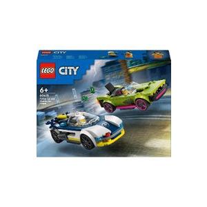 Lego City. Urmarire cu masina de politie si masina puternica imagine