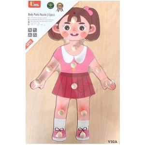 Puzzle corpul uman: Fata imagine