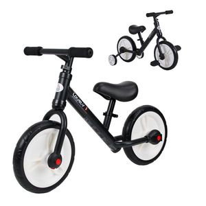 HOMCOM Bicicletă Fără Pedale Copii 2-5 Ani cu Șa Reglabilă, Roți și Pedale Negru | Aosom Romania imagine