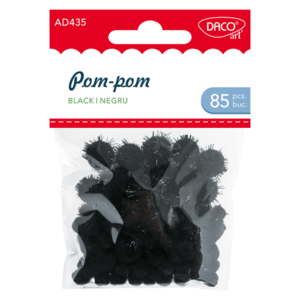 Accesorii craft - Pop-Pom - Negru | Daco imagine