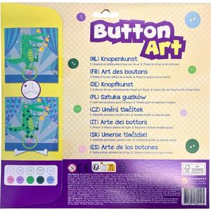 Set creativ - Button Art - Crocodile | Wins Holland imagine
