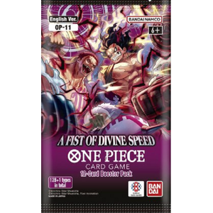 One Piece - Card Game OP11 Booster - A Fist Of Divine Speed ( Engleza) | Bandai imagine