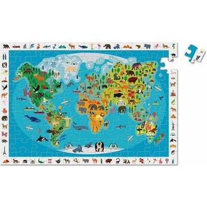 Puzzle 100 piese - Harta lumii | Sentosphere imagine