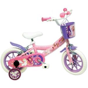 Bicicleta Denver Mia Me 12 inch, varsta 3-4.5 ani, inaltimea 88-105 cm, frana de mana pe ambele roti, scaun si ghidon ajustabile, roti ajutatoare detasabile, cosulet accesorii imagine