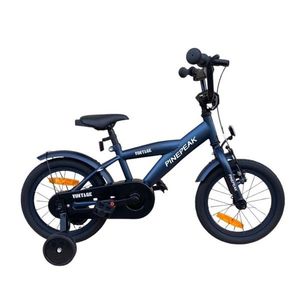 Bicicleta pentru copii Procart Albastru 14 inch, v-brake, roti ajutatoare, manere cauciucate, jante aluminiu, cadru otel, varsta 3-5 ani imagine