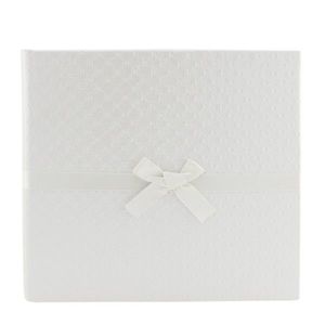 Album foto unique satin 10x15, 200 poze, piele ecologica, panglica satinata, spatiu notite culoare alb imagine