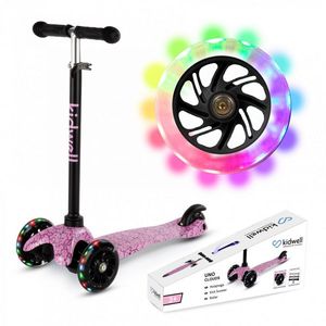 Trotineta pentru copii Kidwell Uno Clouds, reglabila, roti luminoase, 3+ ani, pana la 25 kg imagine