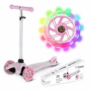 Trotineta pentru copii Kidwell Uno Puppy, reglabila, roti luminoase, 3+ ani, pana la 25 kg imagine