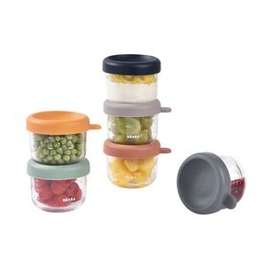 Set 6 recipiente sticla Beaba 150 ml Sunrise imagine