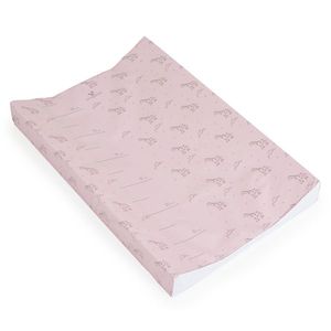 Saltea de infasat moale Cangaroo Pink Giraffe 44x67 cm cu Suprafata impermeabila, Taliometru, Margini ridicate pentru siguranta imagine
