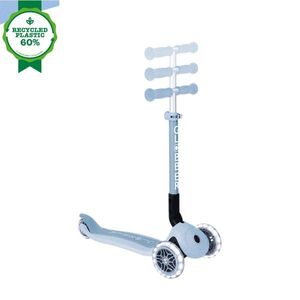 Trotineta Globber Junior ECO Albastru, pliabila, ghidon din aluminiu reglabil, roti cu Led, greutate admisa 50 kg imagine