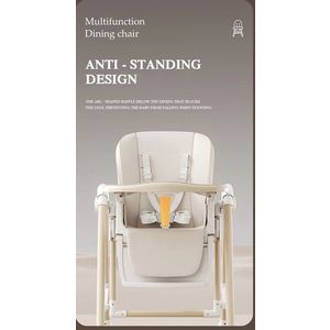 Scaun de masa pentru copii Little Mom White multifunctional 3 in 1, design ergonomic, pliabil, structura piramidala, roti silentioase, suport pentru picioare, dimensiuni 63x80x105 cm imagine