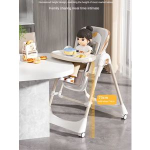 Scaun de masa pliabil pentru bebelusi Little Mom, multifunctional, cu roti, functie balansoar, cu spatar reglabil in 4 unghiuri distincte, inaltime ajustabila si centura de siguranta 5 puncte, varsta 6-36 luni, Grey imagine