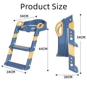Reductor toaleta pentru copii, Little Mom Pink, pliabil, ergonomic, cu sezut din PVC, manere de sustinere, scara cu inaltime reglabila, suprafata antiderapanta, dimensiuni 34x44x34 cm imagine